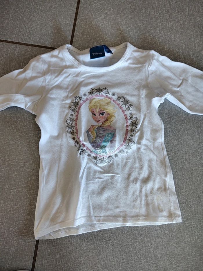 Lot de 2 t-shirts ML Frozen T.2 A - photo numéro 3