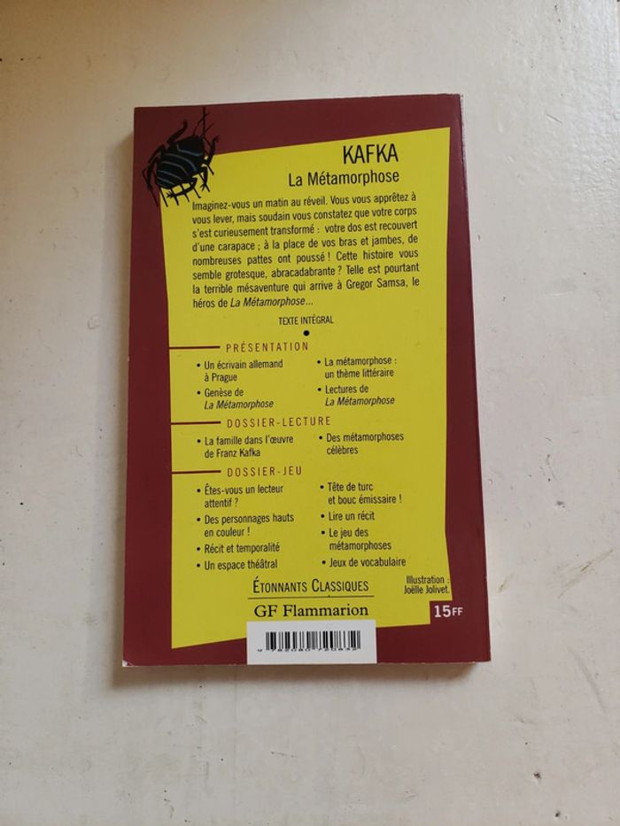 Livre la métamorphose de kafka - photo numéro 2