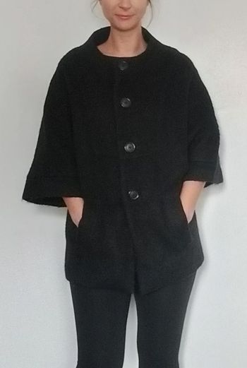 Manteau noir manches 3/4 H&M 36/38