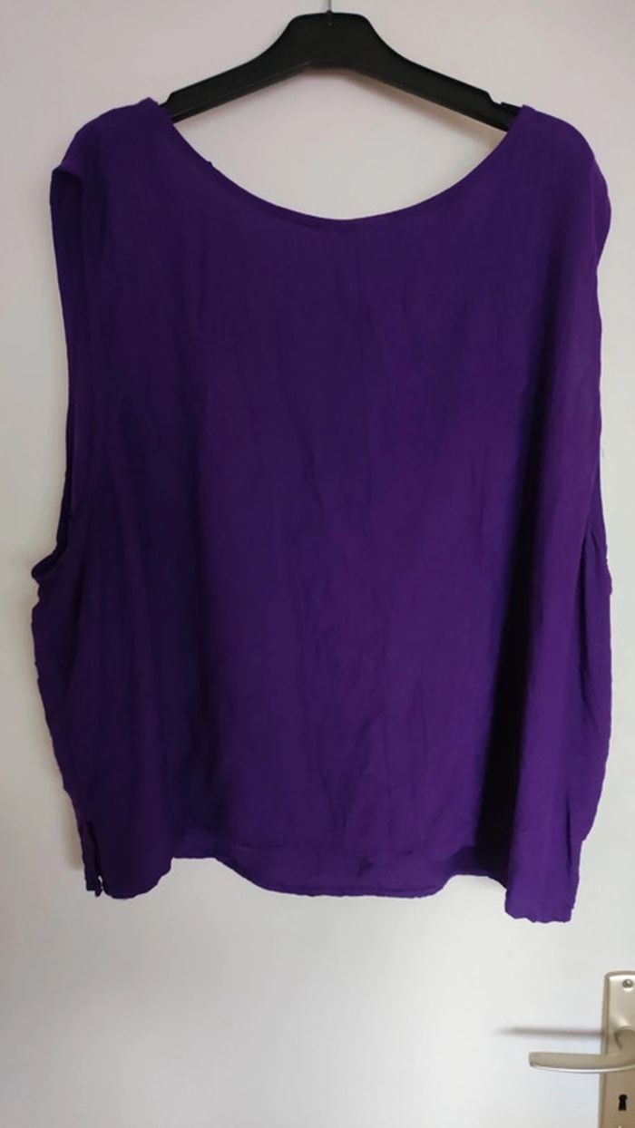 Débardeur court neuf bleu bonheur 10XL - photo numéro 2