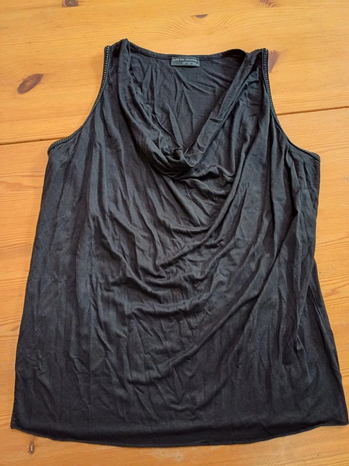 Tunique noire col bénitier