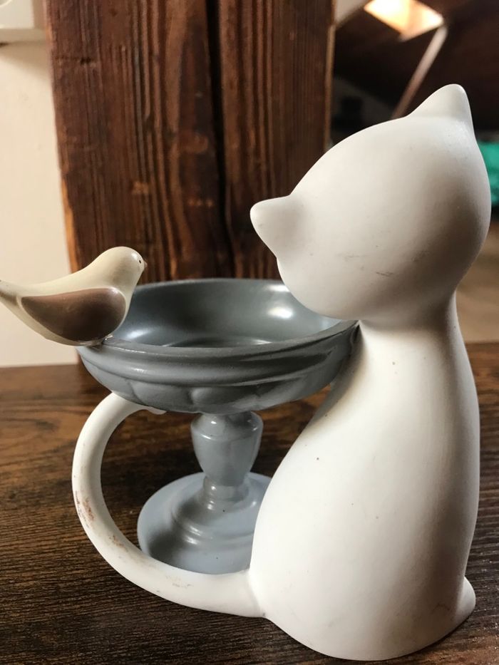 Figurine Chat et Oiseau Partylite 2013 - photo numéro 3