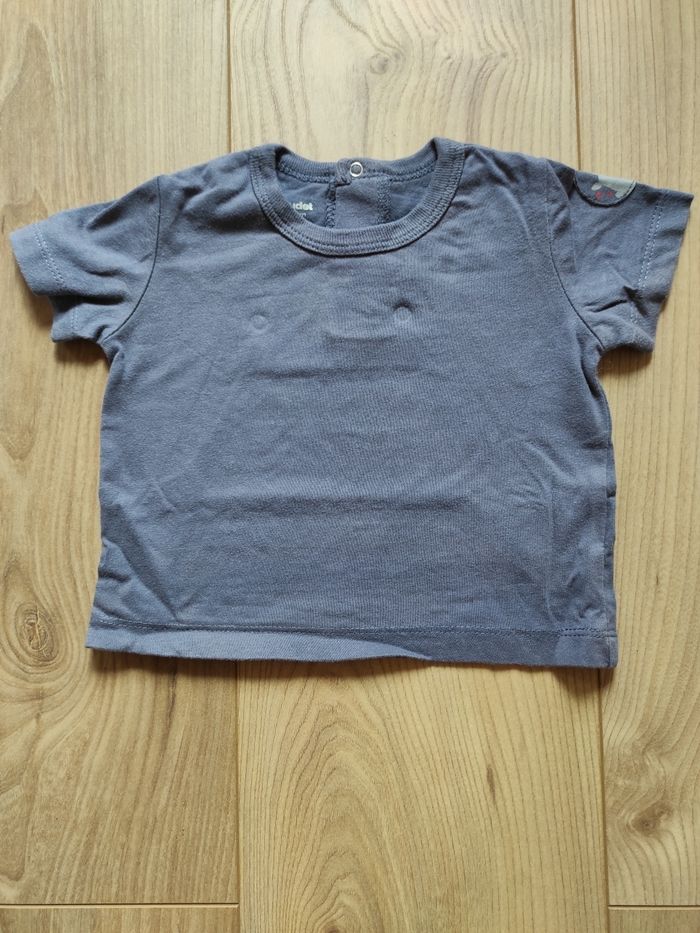 Salopette courte + t-shirt 6 mois Vertbaudet - photo numéro 4