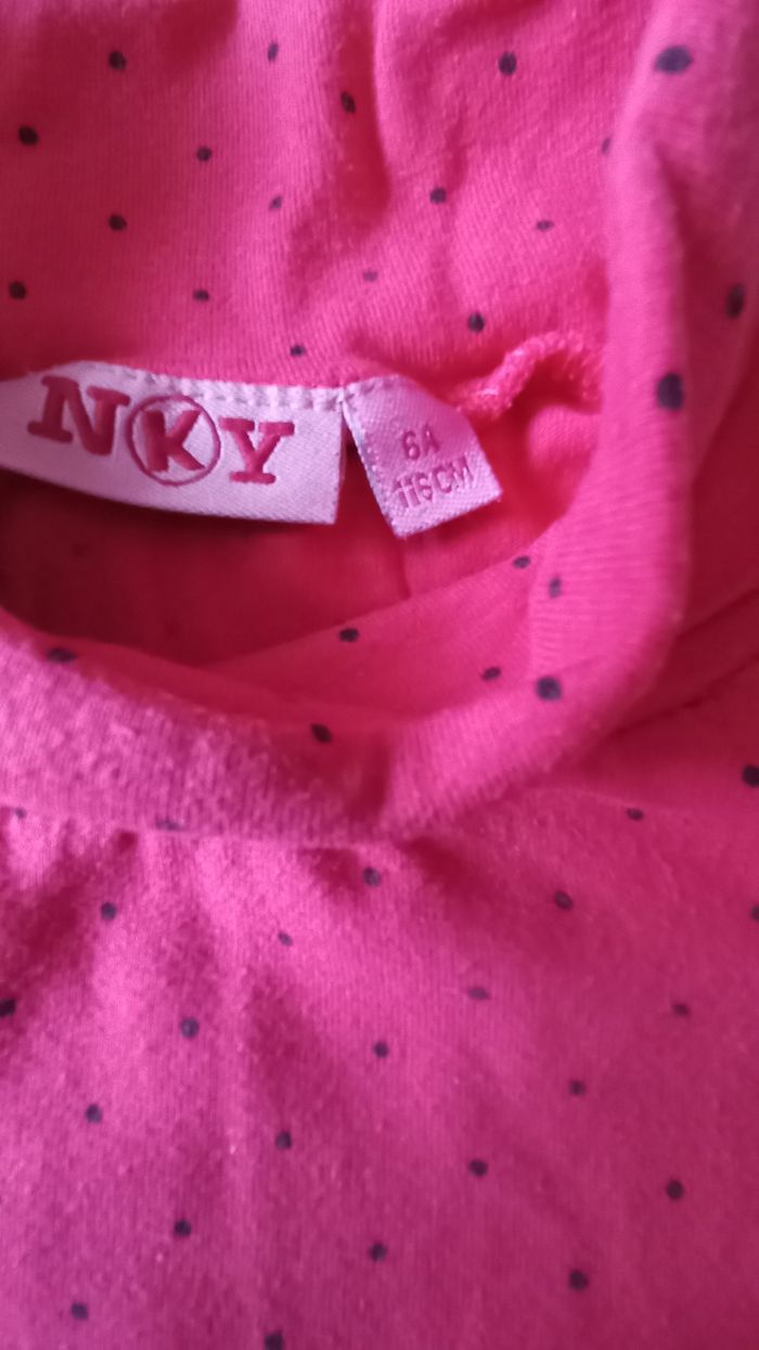 T-shirt manches longues col roulé 6 ans - photo numéro 2