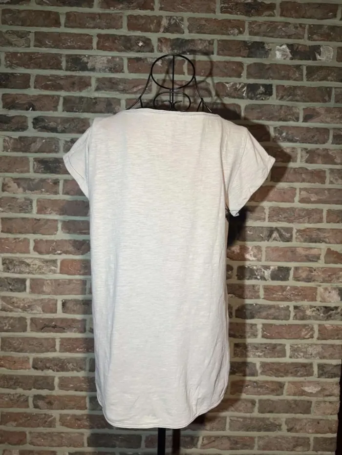 T-shirt beige Esprit uni Taille US: M , F : L - photo numéro 11