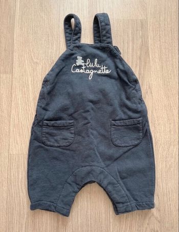 Salopette Lulu Castagnette bleu marine taille 1 mois