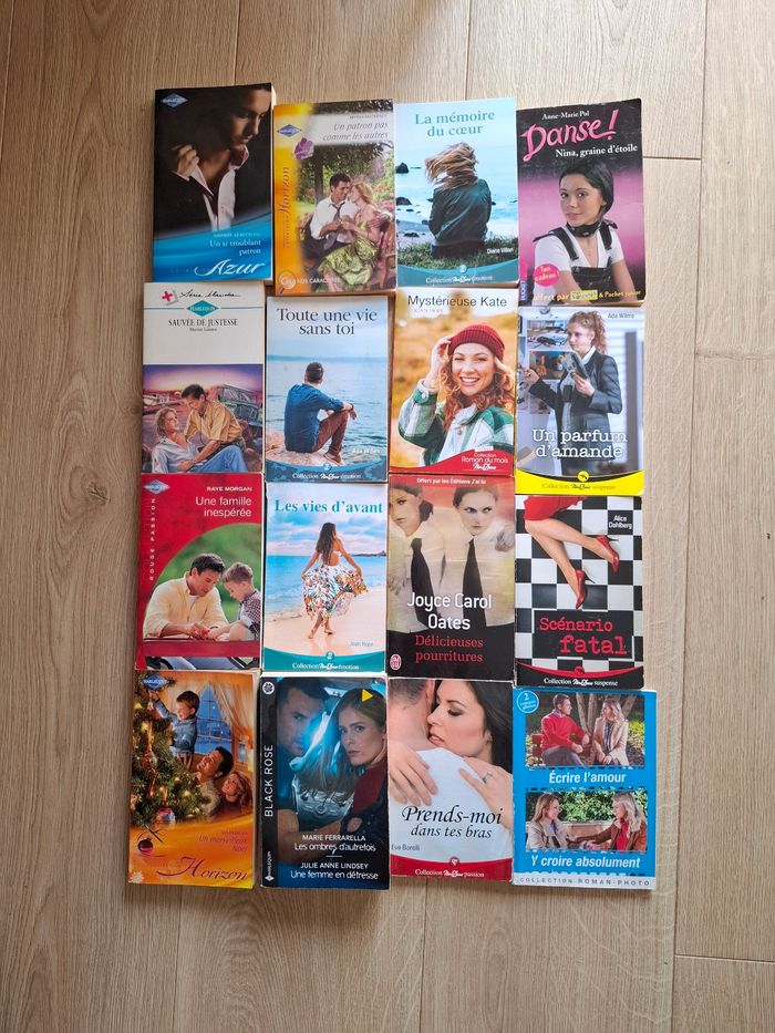 Lot de 16 romans en bon voir très bon état
