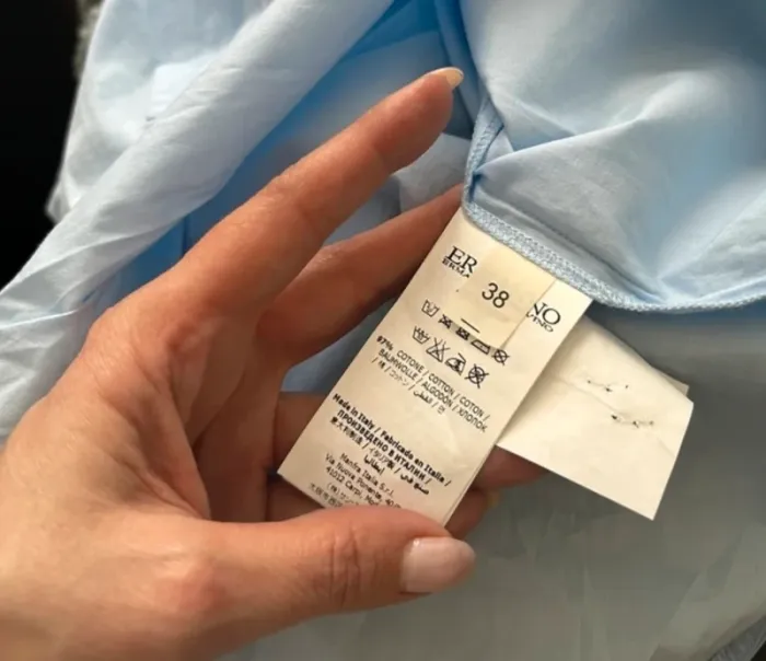 Ermanno scervino chemise longue bleue femme, taille 38 - photo numéro 7