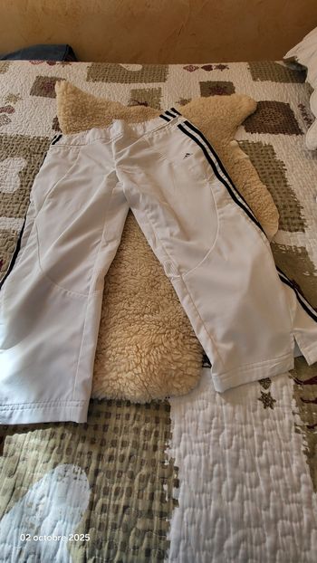 Pantalon 3/4 sport blanc