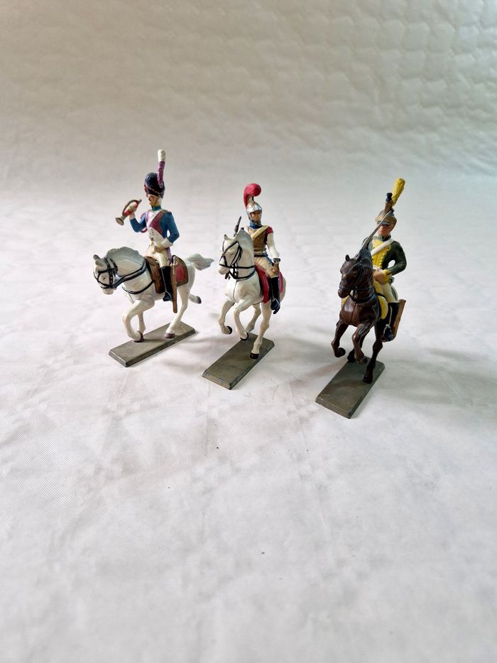 Lot de 7 figurine en plomb , glorieux cavalier de Napoléon - photo numéro 6