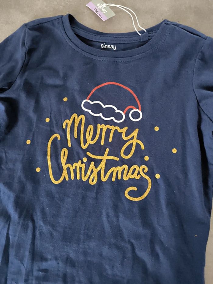 T shirt merry christmas noël taille 4ans neuf - photo numéro 2