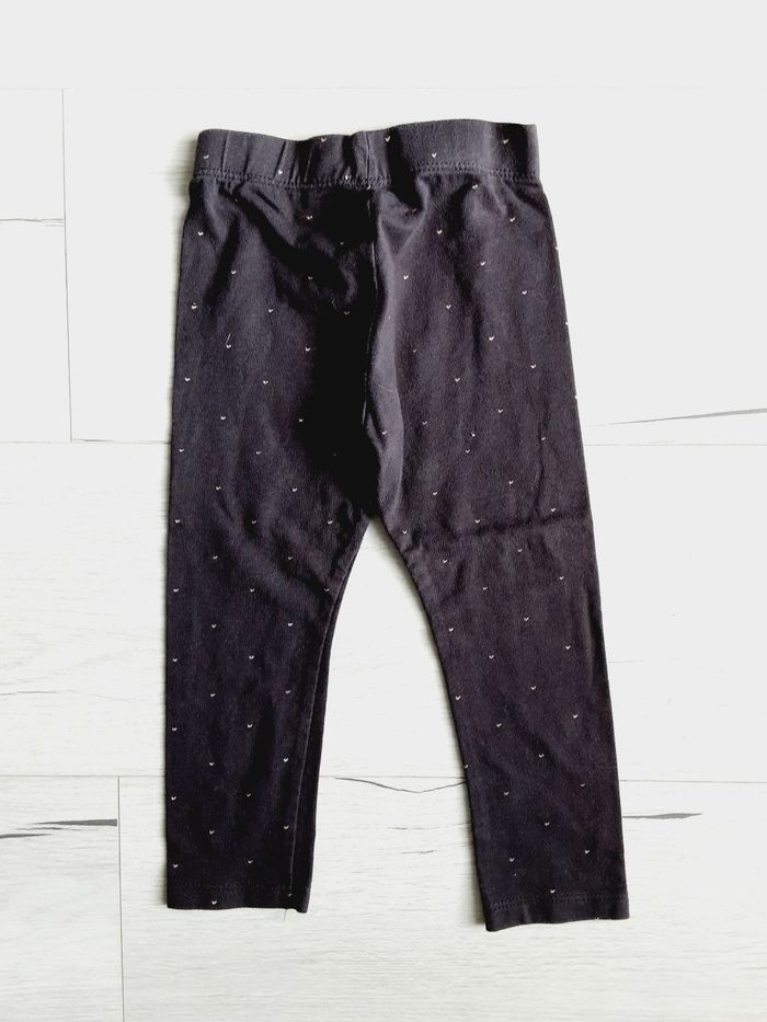 Vêtement bébé fille pantalon legging petits cœurs Kiabi 2 ans 24 mois - photo numéro 3