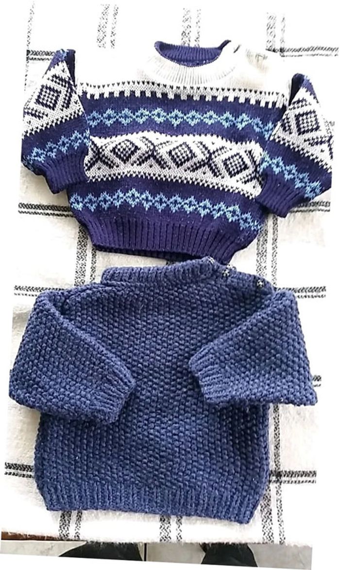 Lot de 2 pull garçon taille 3 mois