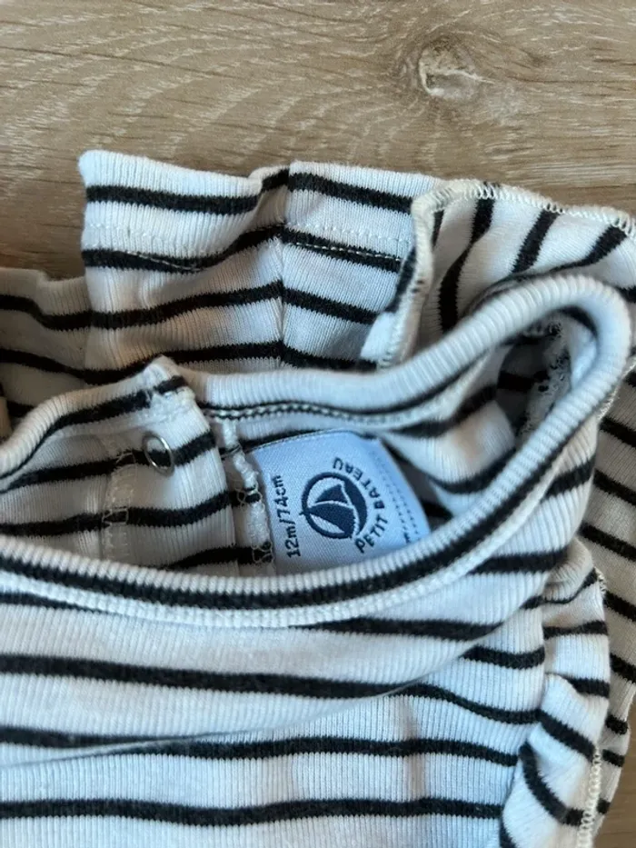 Robe marinière manches longues Petit Bateau 12 mois - photo numéro 4