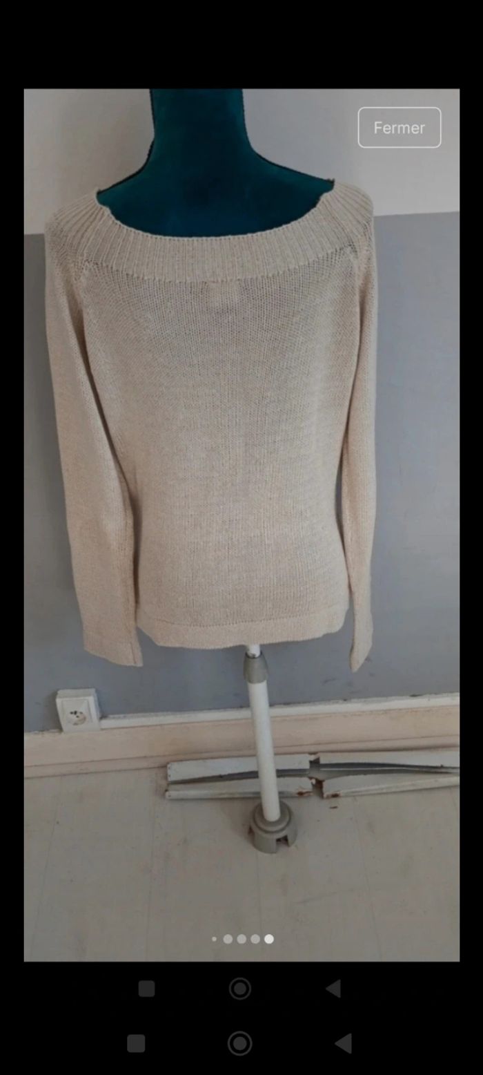 Pull taille M en très bon état marque Camaïeu - photo numéro 6