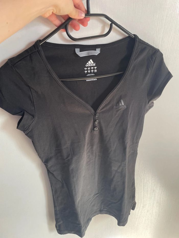 Tee shirt Adidas femme Noir
