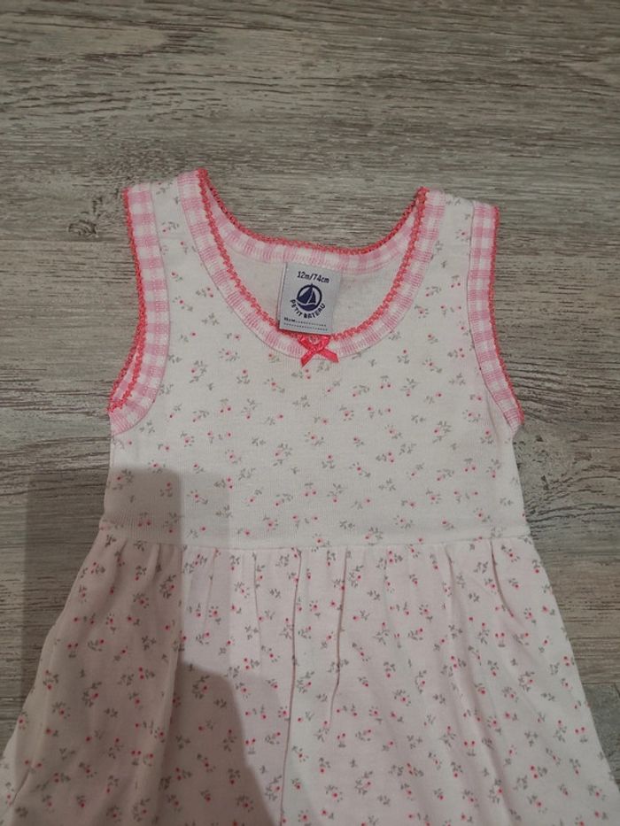 Robe bodie imprimé liberty et vichy Petit Bateau - photo numéro 3