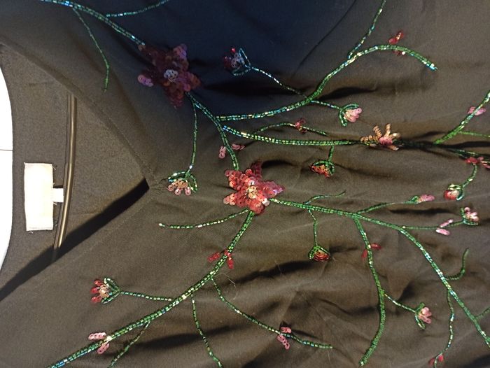 Blouse Noire avec Broderie Femme Taille 44 - photo numéro 2