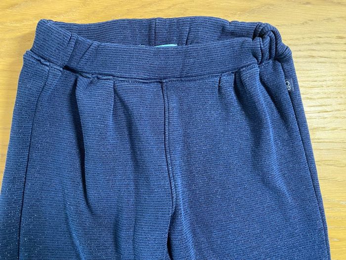 Obaïbi Pantalon legging bleu pailleté Taille 2 ans - photo numéro 4