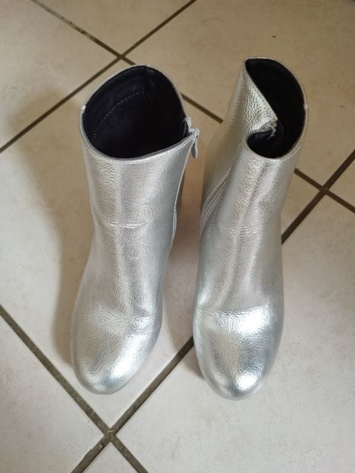 Bottines argentées sinequanone
