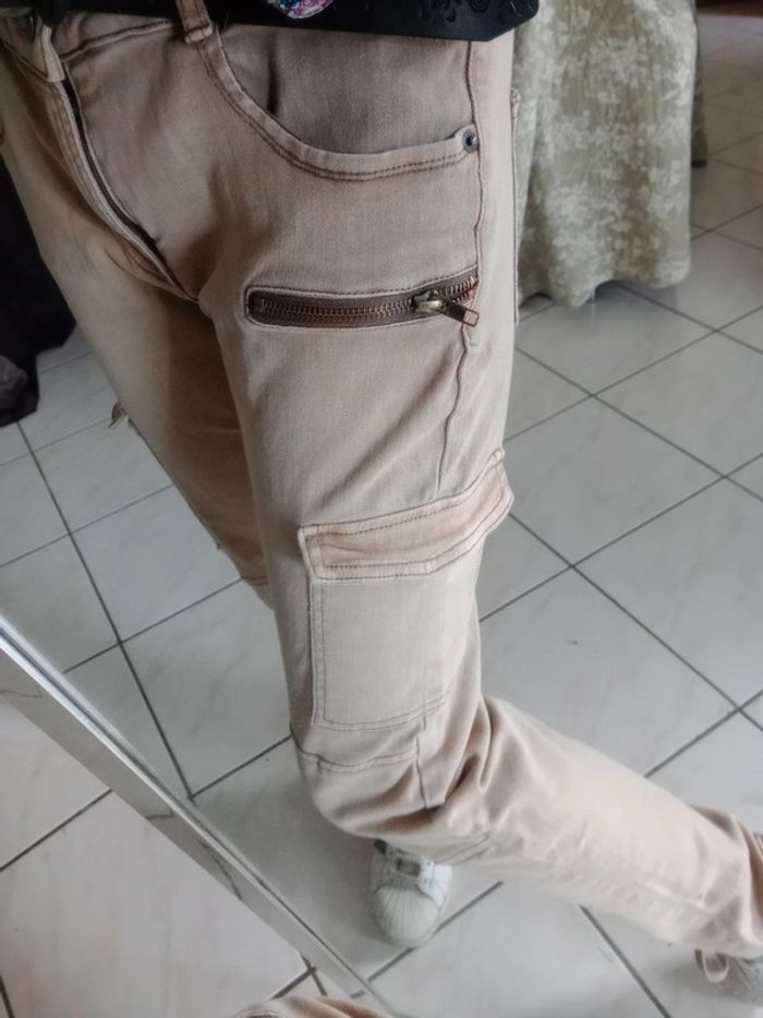 Pantalon femme 42 caramel marron c68 - photo numéro 6