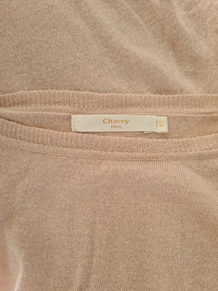 Pull fin rose poudre Cherry Taille 40/42 - photo numéro 5
