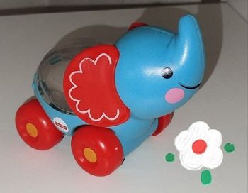 Fisher Price Éléphant Ami Jungle à roulettes NEUF 