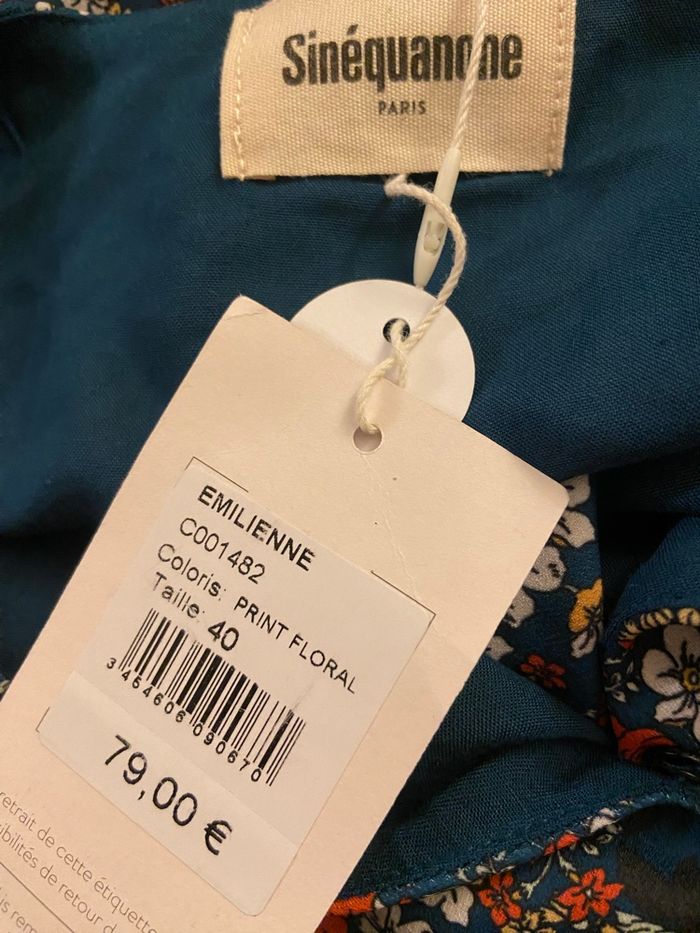 Top cache-cœur à fleurs Émilienne – Sinequanone – Neuf avec étiquette - photo numéro 4