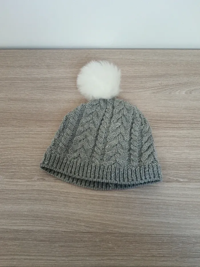 Bonnet doublé polaire 38cm  1/3mois
