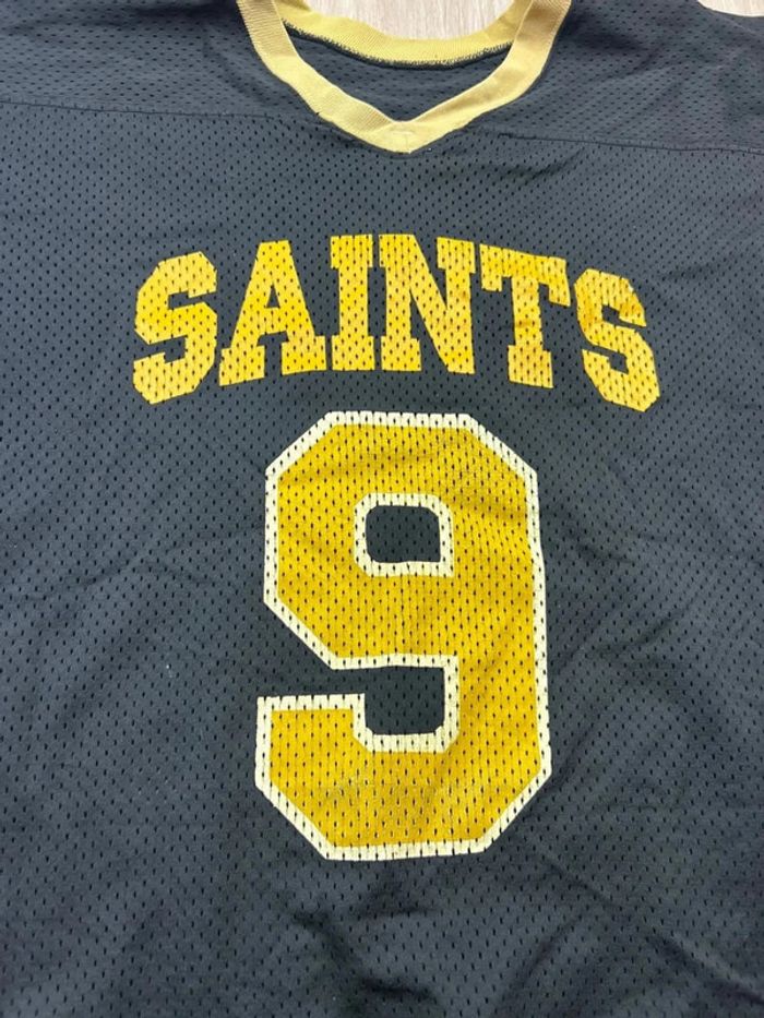 Maillot NFL Vintage New Orleans Saints #9 - Sand-Knit Youth XL - photo numéro 4
