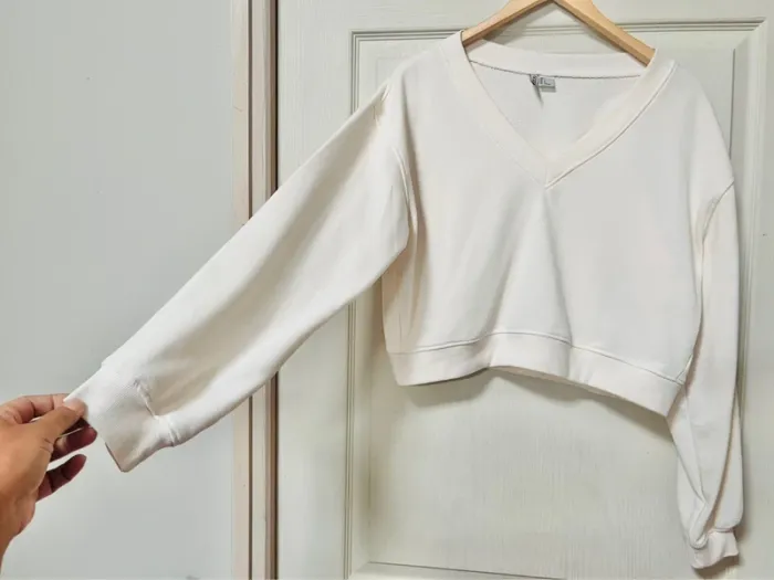 sweat-shirt / Crème /HM / taille L / Très bon état - photo numéro 6
