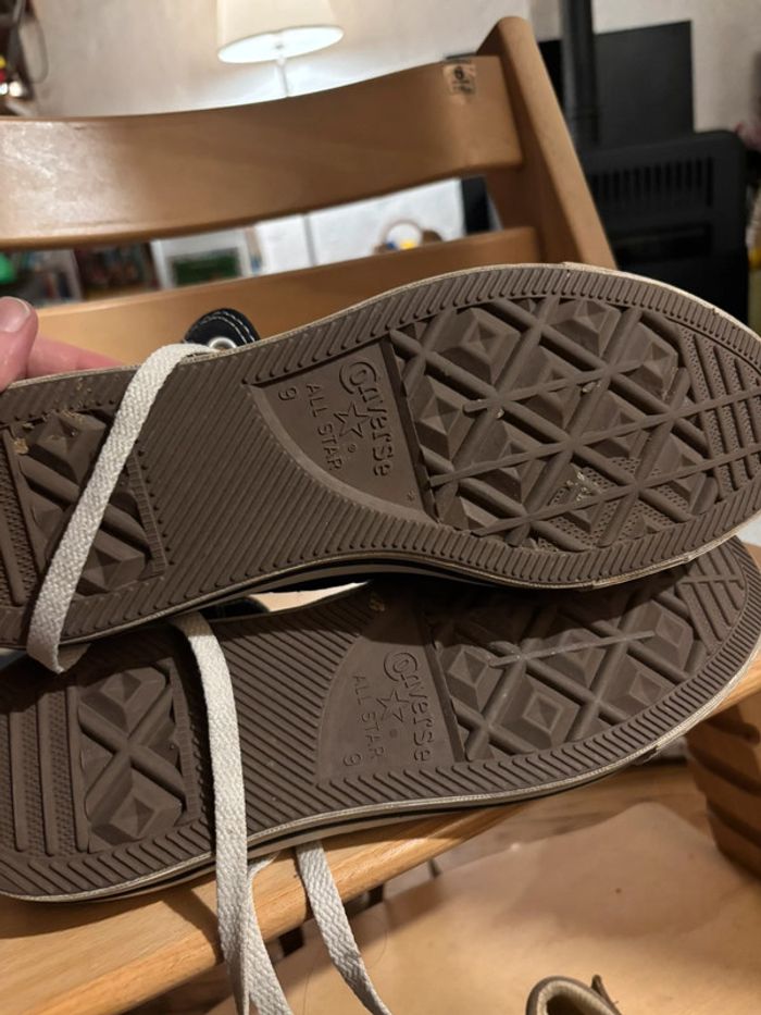 Converses noires taille 42,5 - photo numéro 5