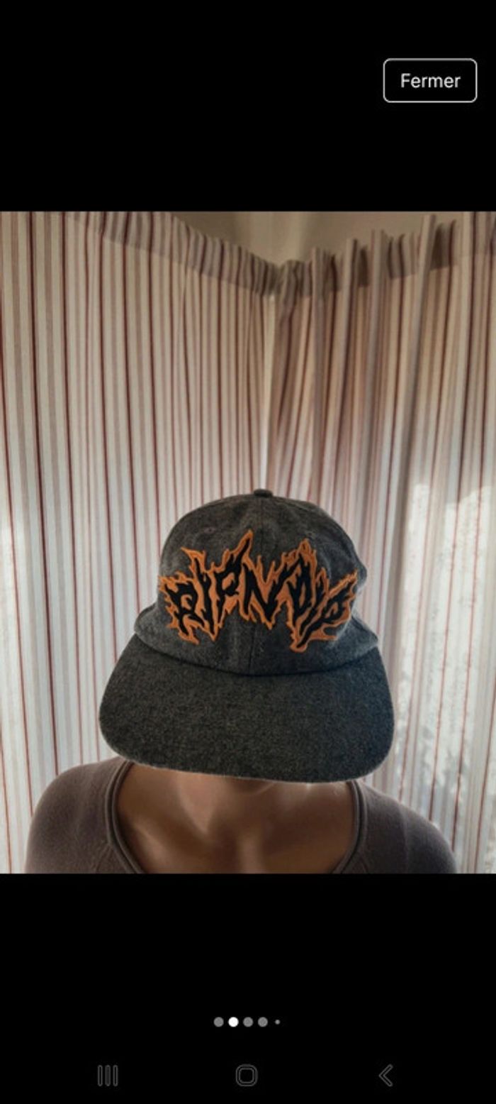 Casquette grise Ripndip réglable 50% laine - photo numéro 2