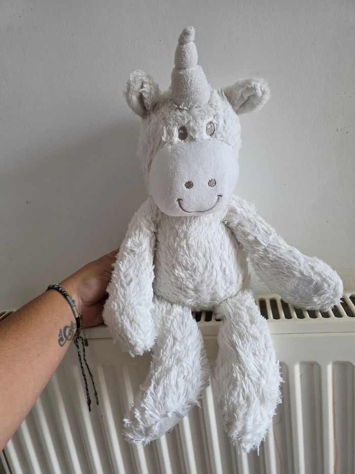 Peluche Licorne blanche La Galleria - photo numéro 2