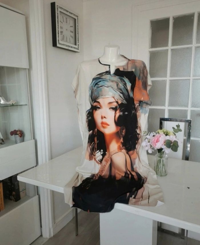 🤎🤍Sublime Robe Légère Et Fluide 🤎🤍 - photo numéro 5