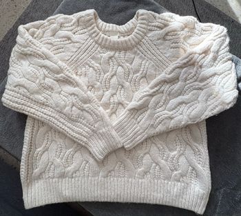 Pull blanc torsadé - H&M