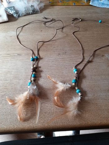 🟩2 colliers perles de l inde