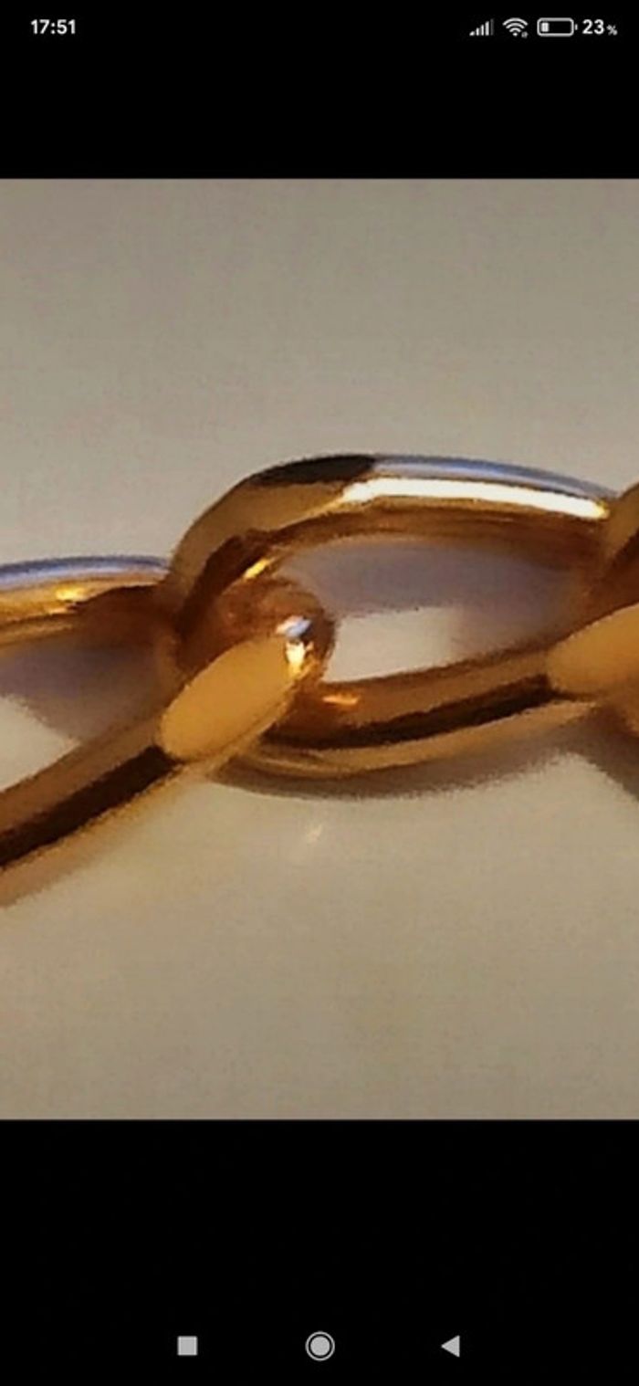 Bracelet mailles plaqué or - photo numéro 5