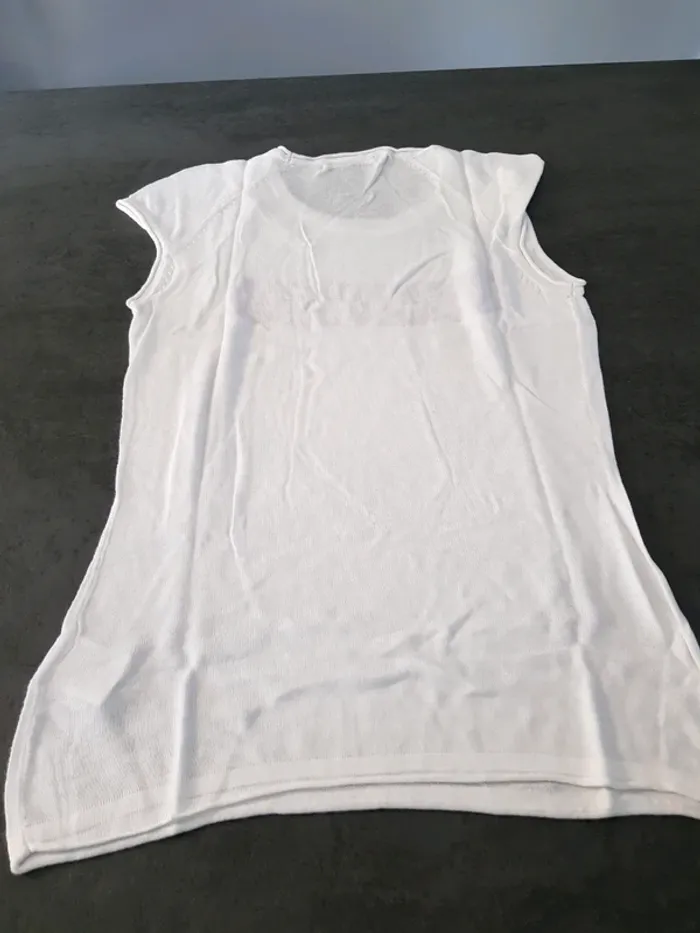 Haut Kaporal blanc/mauve M - photo numéro 5
