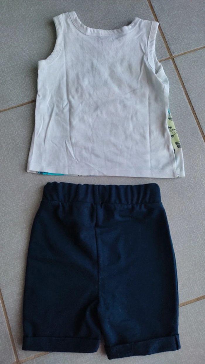 Ensemble débardeur / short Dopodopo T.80 cm - photo numéro 2