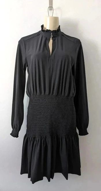 Robe d'été noire manches longues - Indies - taille 36