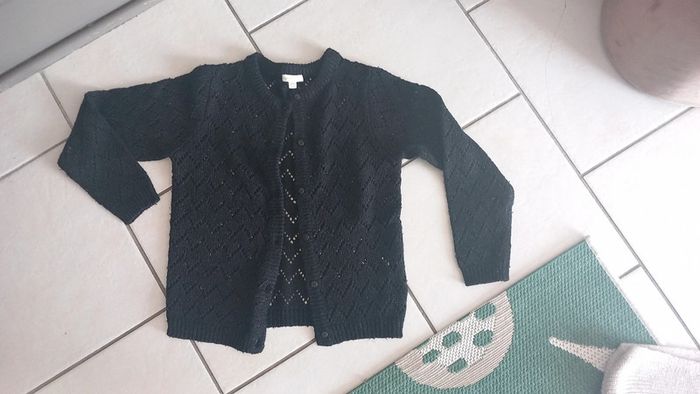 Gilet noir irisé vertbaudet 8 ans.tbe fille 👧