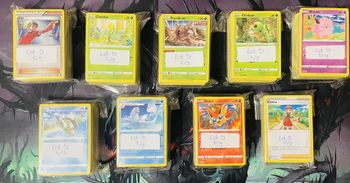 Lot de 850 cartes Pokémon communes sans doubles – Bloc Épée & Bouclier