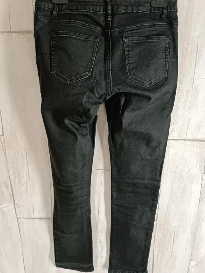 Pantalon noir effet huilé - photo numéro 5