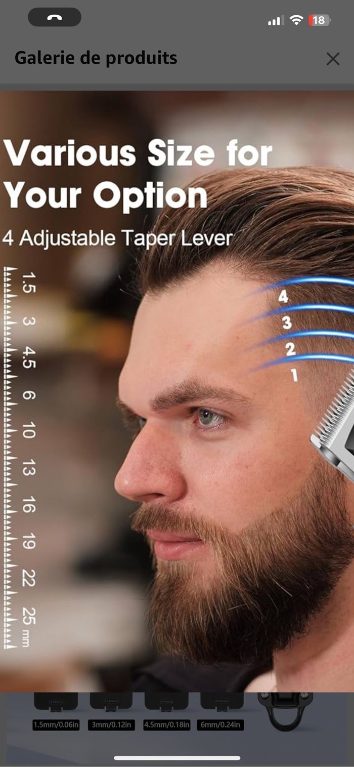 Tendeuse professionnelle pour barbe et cheveux - photo numéro 3