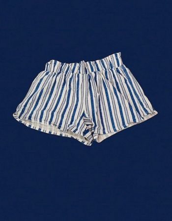 Short rayé blanc et bleu kiabi taille 10 ans