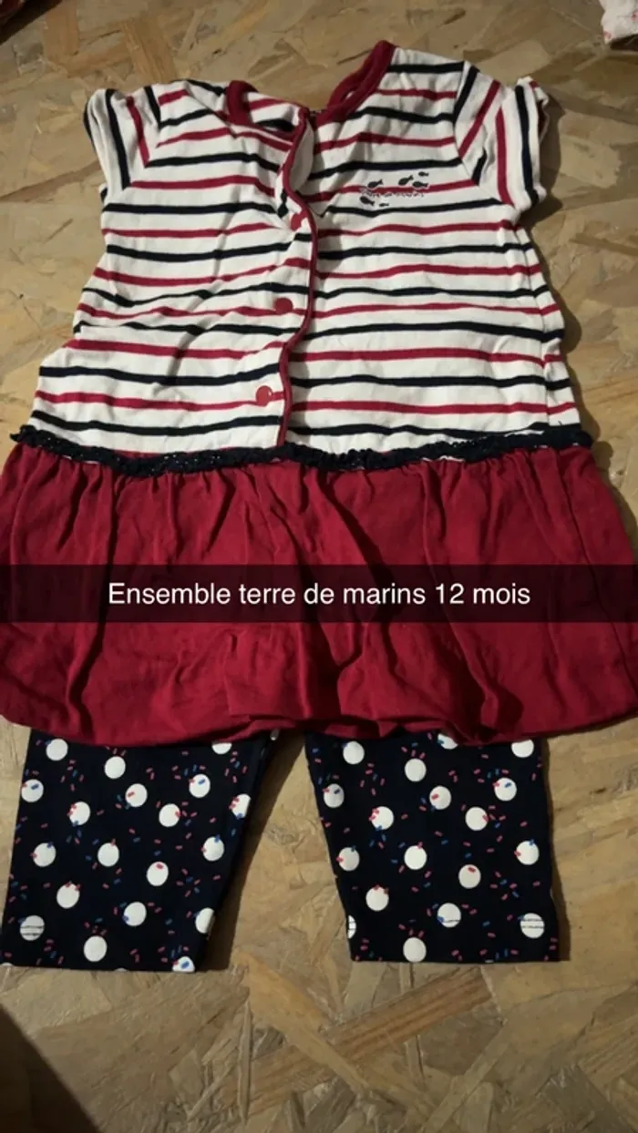 Ensemble 12 mois été fille
