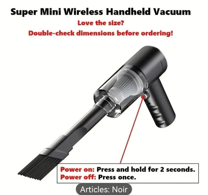 ASPIRATEUR À MAIN SANS FIL CEEAOO - photo numéro 7