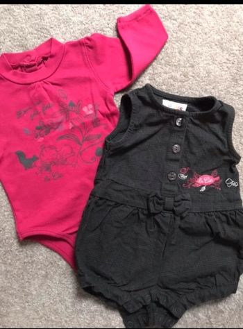 Salopette et body 3 mois