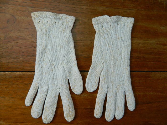 Gants de cérémonie vintage en crochet T 7 1/2 - photo numéro 2